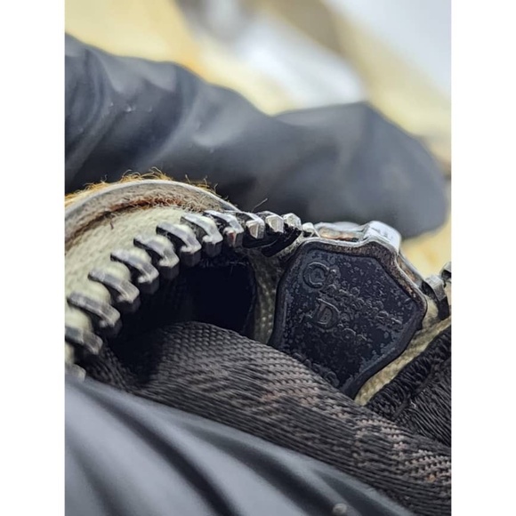 Authentic Christian Dior Vintage Medium Gaucho Saddle Bag Cream/Brown - Picture 9 of 15